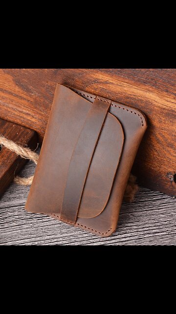 Simple Genuine Leather Card Holder