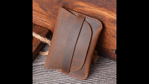 Simple Genuine Leather Card Holder