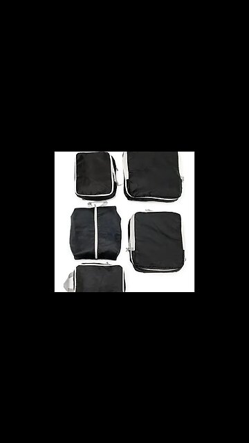 IT GIRL TRAVEL COLLECTION SUITCASE ORGANIZERS IN BLACK