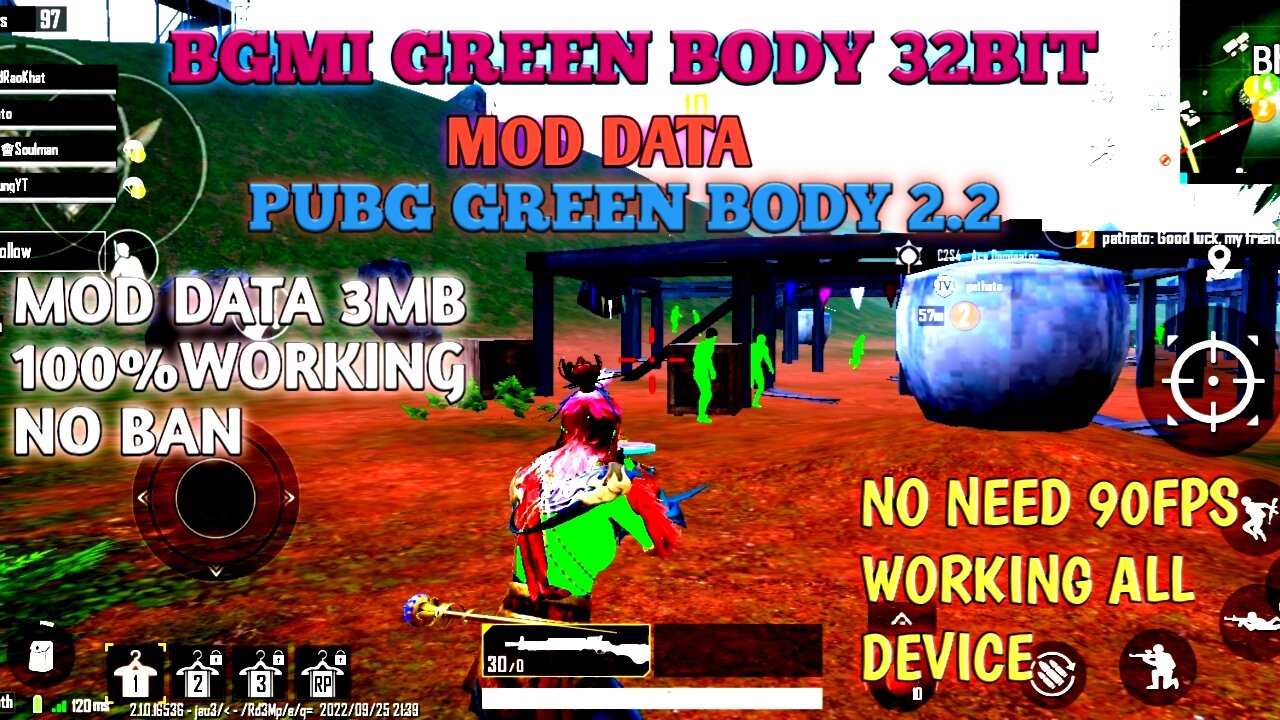 PUBG GREEN BODY CONFIG 2.2