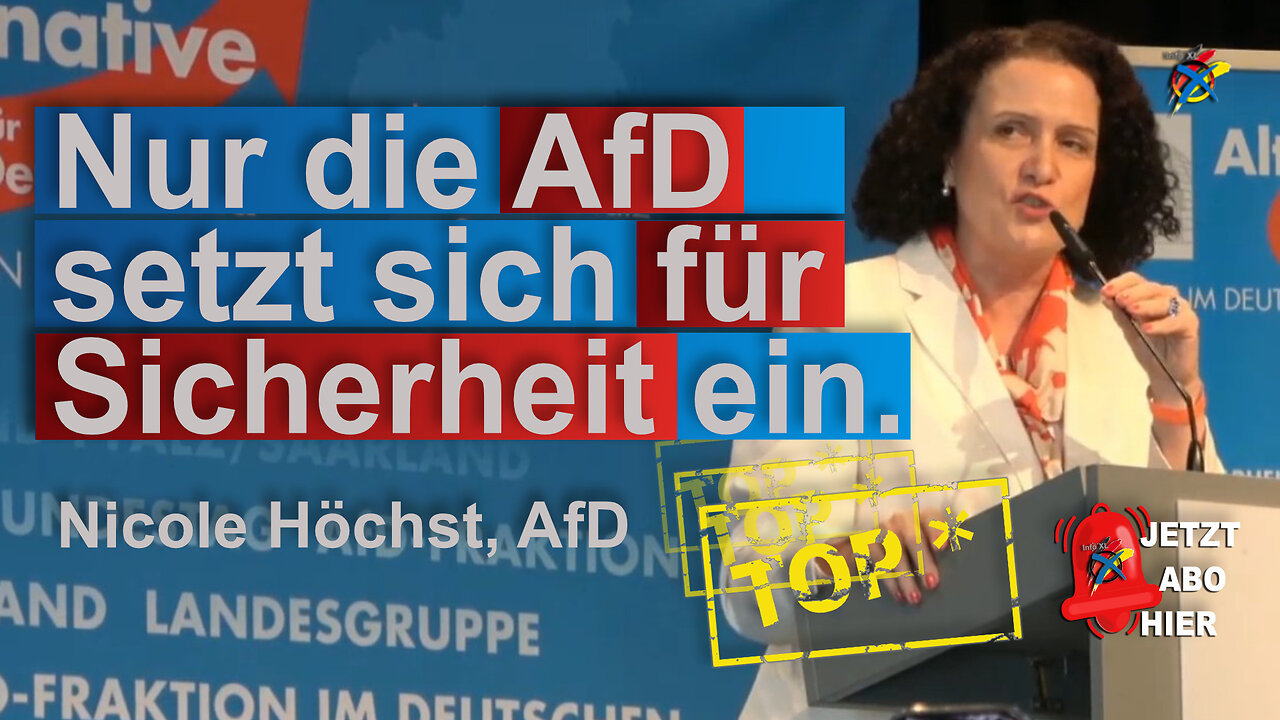 Nur die AfD setzt sich für Sicherheit ein.