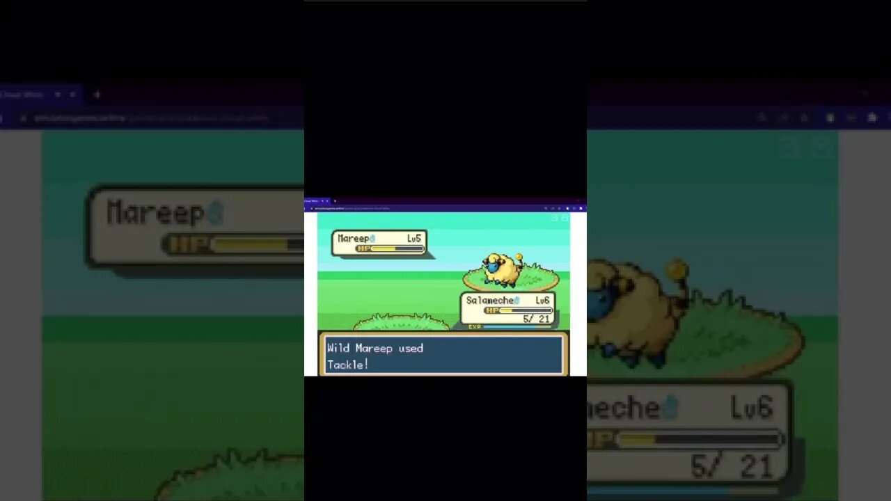 Pokémon FireRed - Wild Mareep Used Tackle!