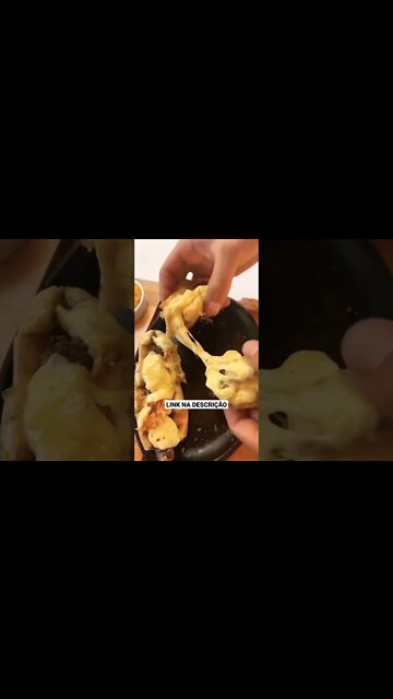 PÃO DE ALHO COM QUEIJO E CORAÇÃO DE FRANGO 😱🤤 | Receitas #Shorts