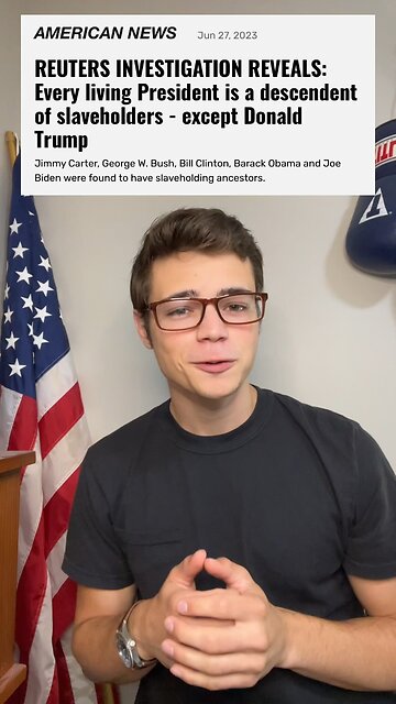 Trump the ONLY president that doesnt come from slavers?