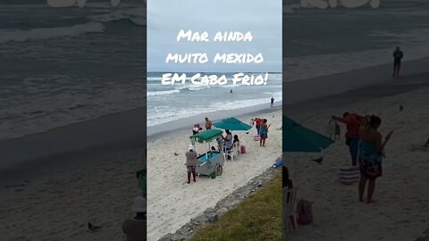 Cabo Frio hoje[ Praia do Forte] Mar ainda mexido! #shorts #riodejaneiro #besttravelbeaches