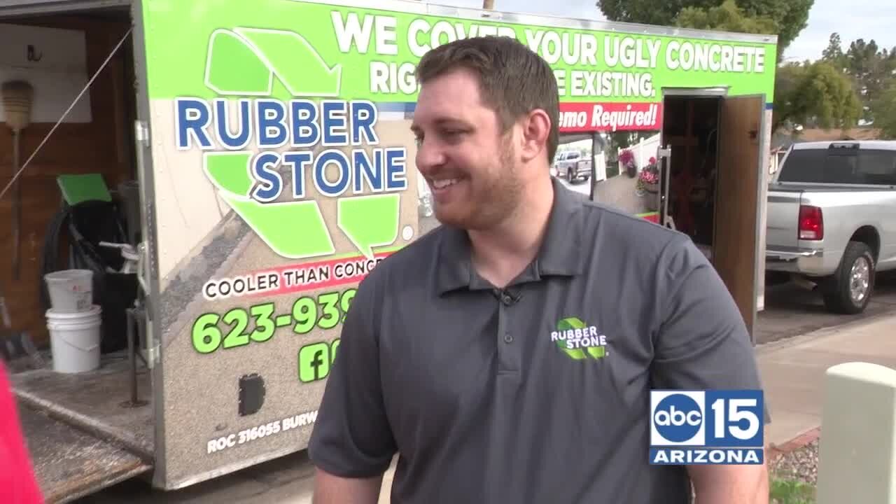 Improve your curb appeal with custom designs from Rubber Stone AZ