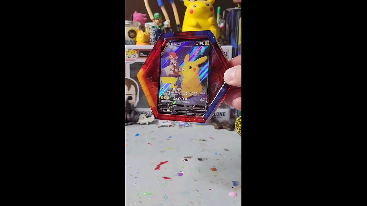 Pikachu V Pokemon TCG Coaster!