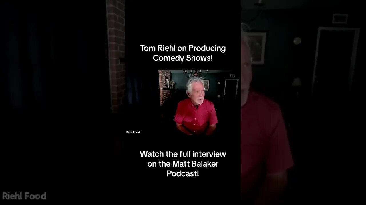 Comedian Tom Riehl on Producing Comedy Shows! #shorts