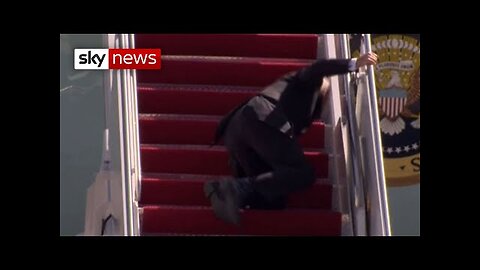 President Biden falls on Air Force One stairs