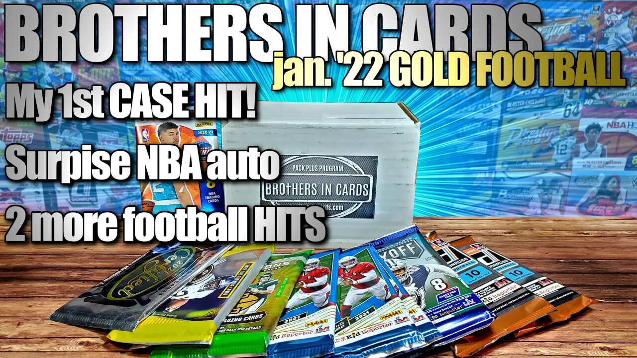 Brothers in Cards Football GOLD Box January 2022 | Night Moves CASE HIT, FREE NBA AUTO + More HITS!