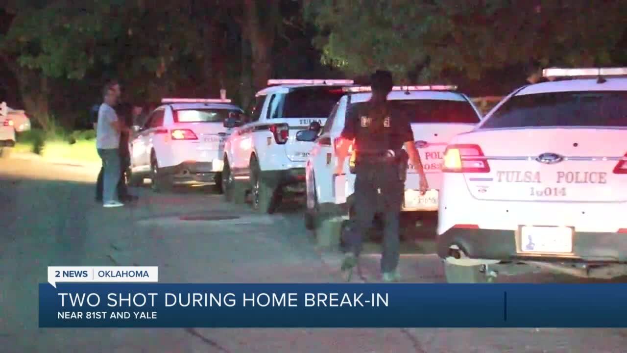 Two shot in Tulsa home break-in