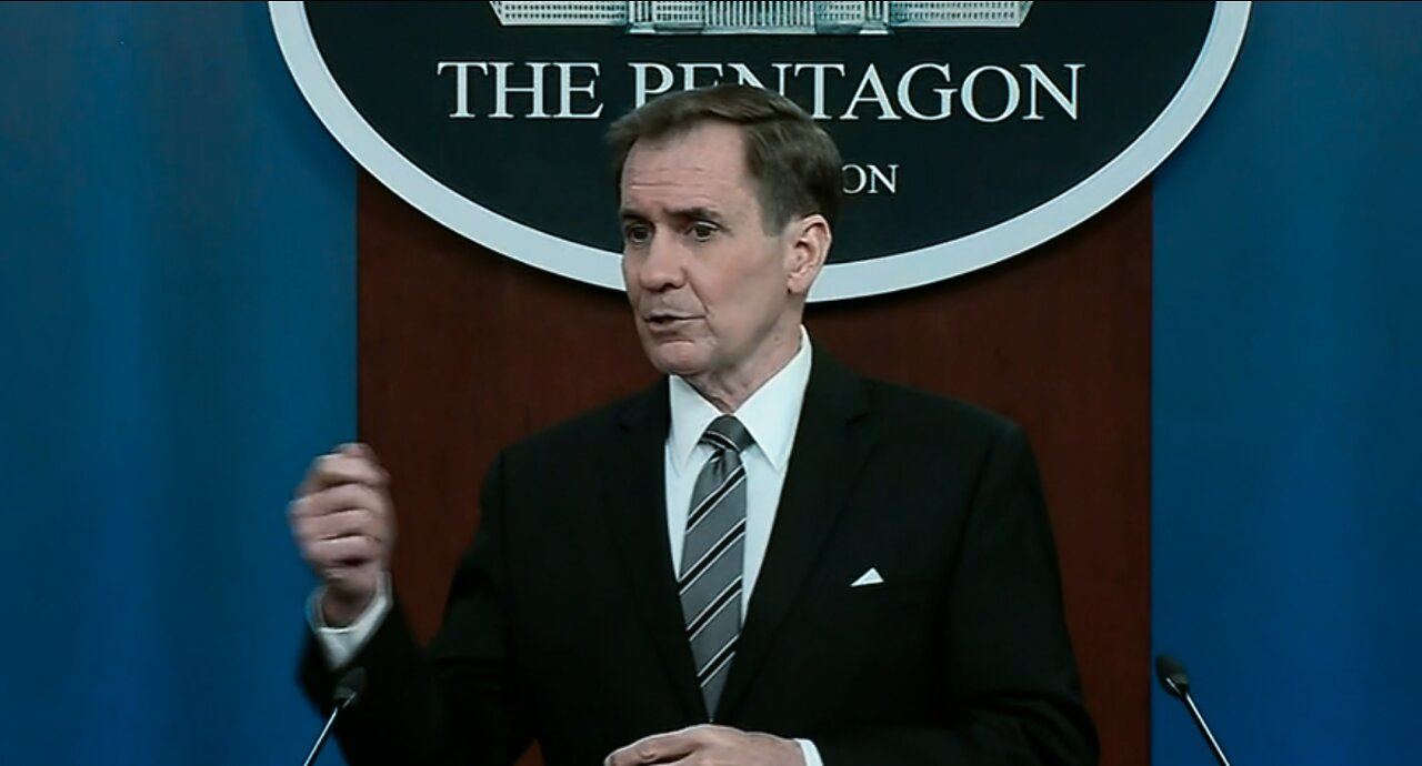 John F Kirby briefs the news media at the Pentagon 5/17/2022