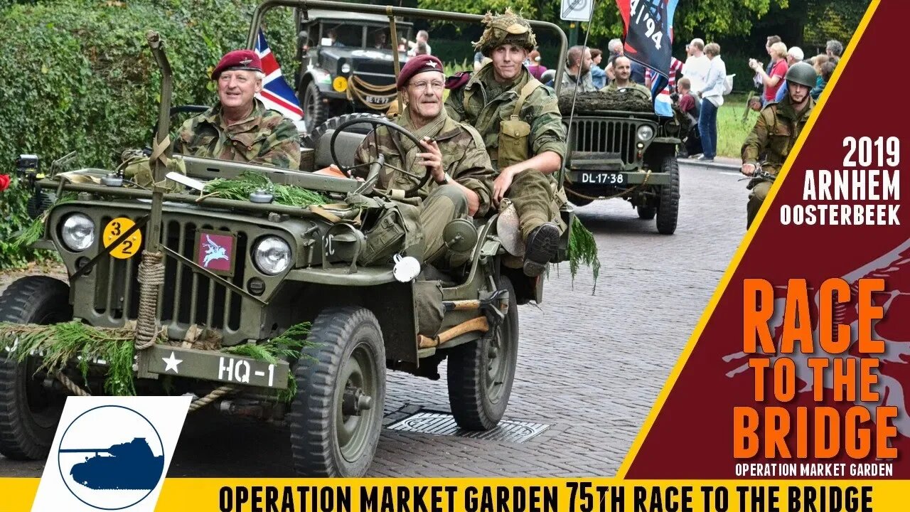 300 Vehicles in WW2 Column - Race to the Bridge - Operation Market Garden 75th.