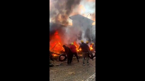 country folk in france are ready to end the regime...