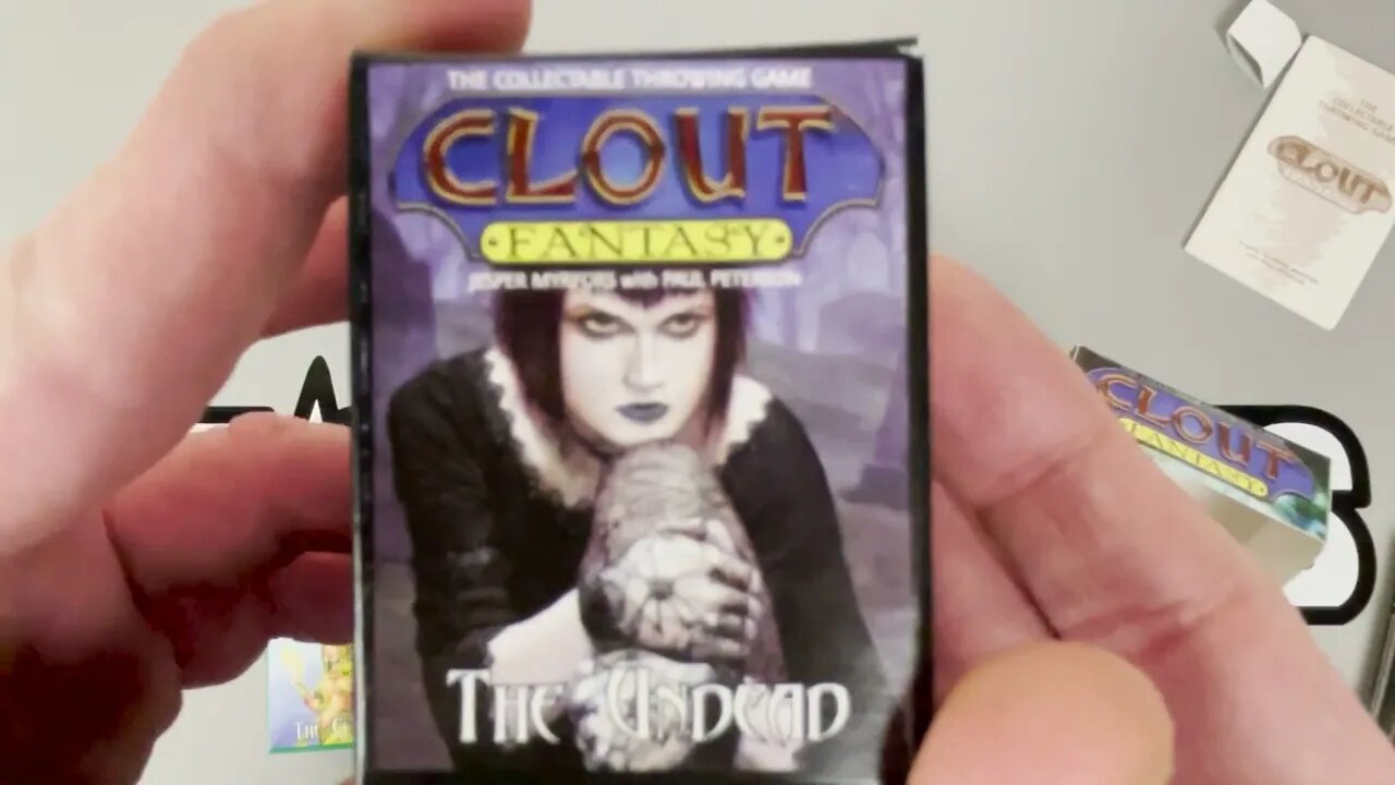 Clout Fantasy Collectible Poker Chip Game Starter Deck Opening