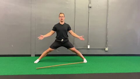 Standing middle splits hold