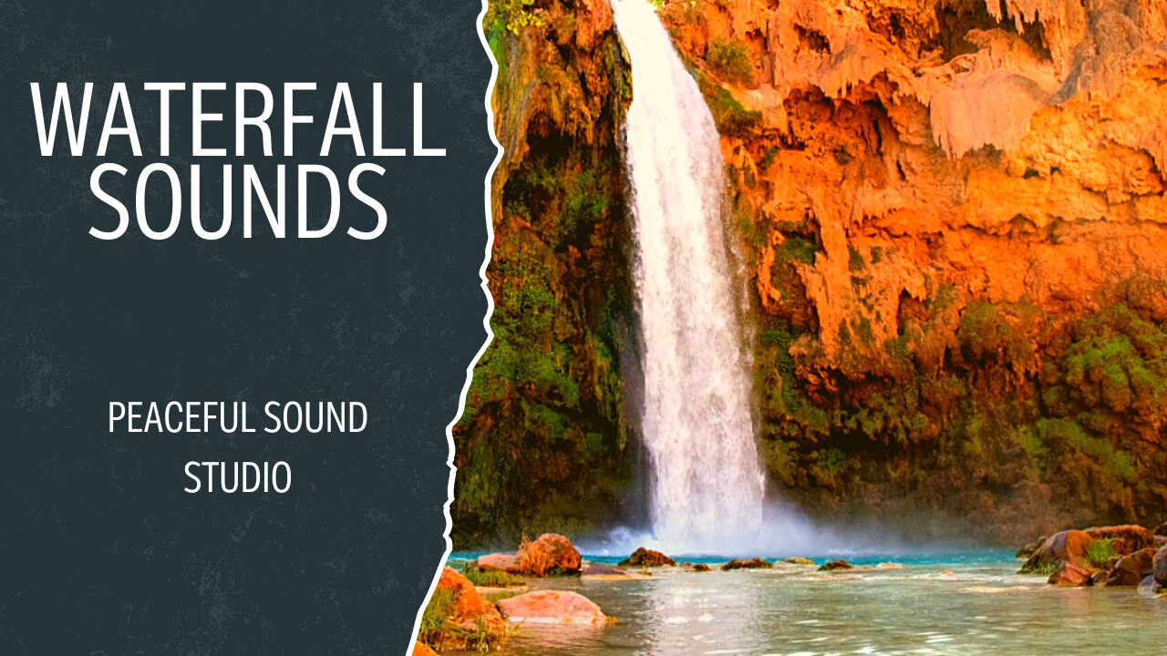 Ambient Waterfall Sounds Soothing Bird Chirping