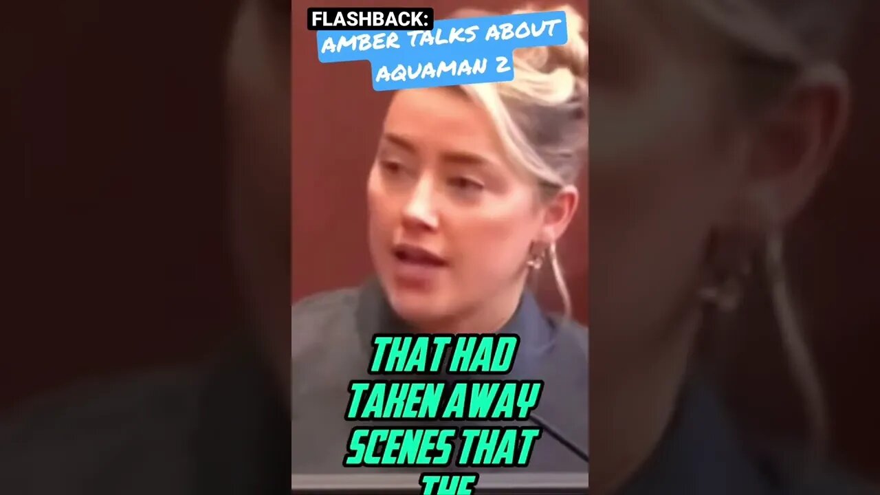 FLASHBACK: #amberheard WHINES about #aquaman2 | OMG #shorts