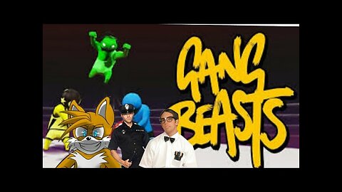 TailslyMox play Gang Beasts .Ep4|-tailslsy vs nerd vs cops