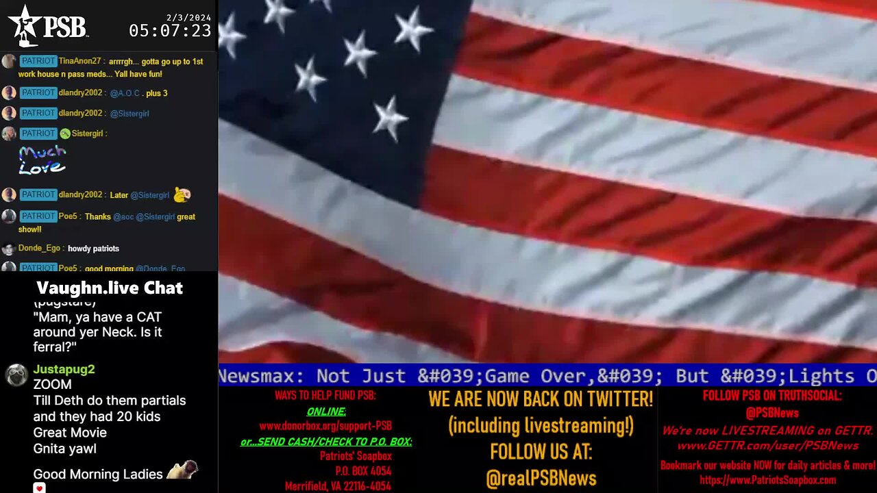 2024-02-03 05:00 EST - Patriots Rising: with Q Trooper & Majjik