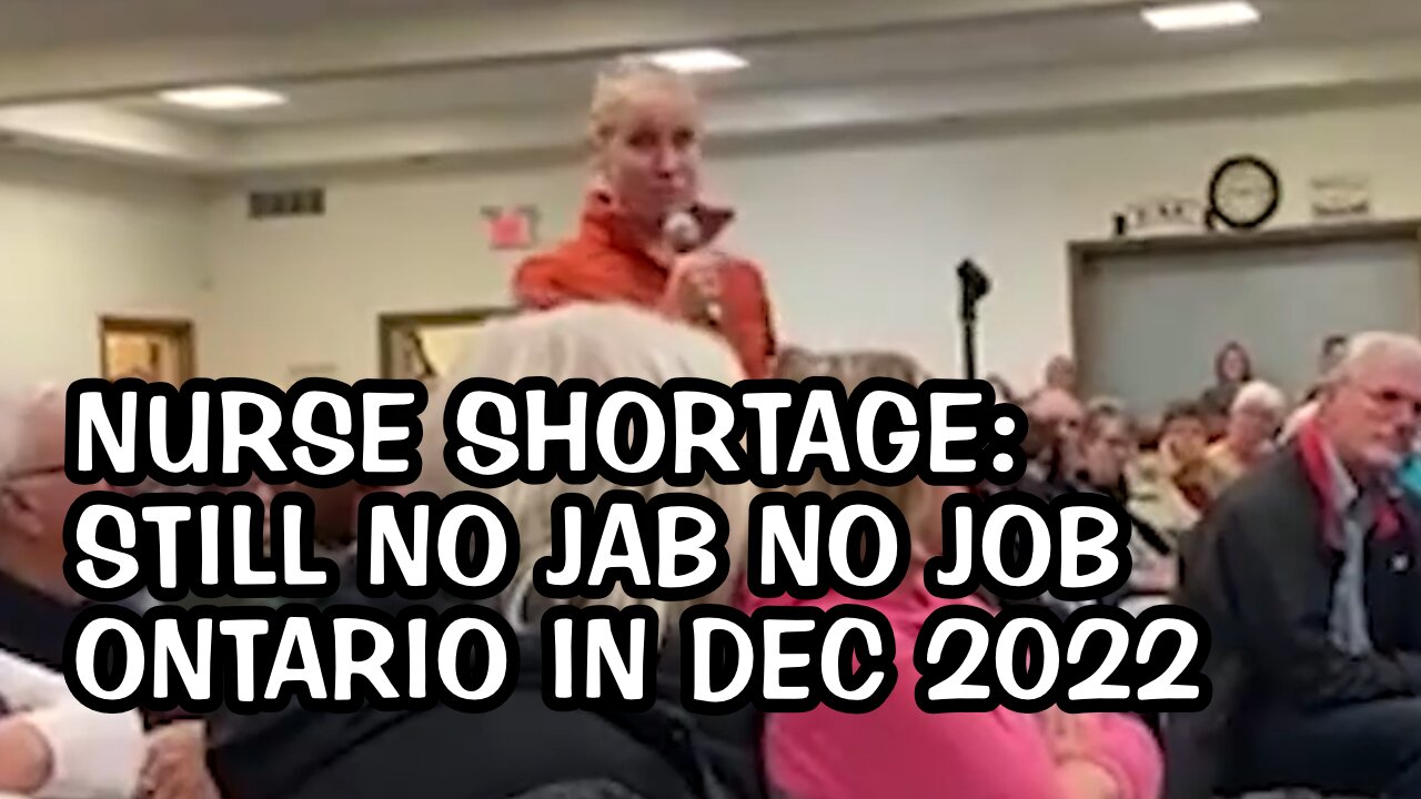 STILL NO JOBS FOR UNJABBED ONTARIO NURSES