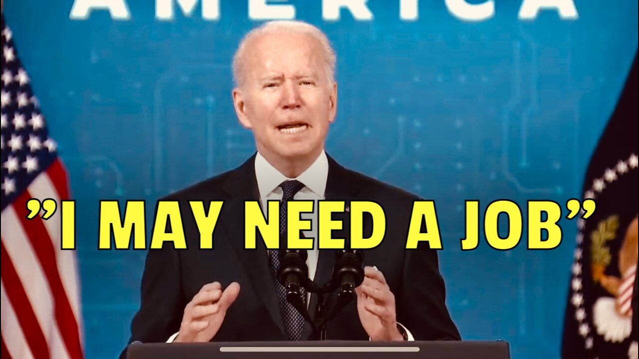 Biden says “I MAY NEED A JOB” and then proves why by FORGETTING HIS POINT!