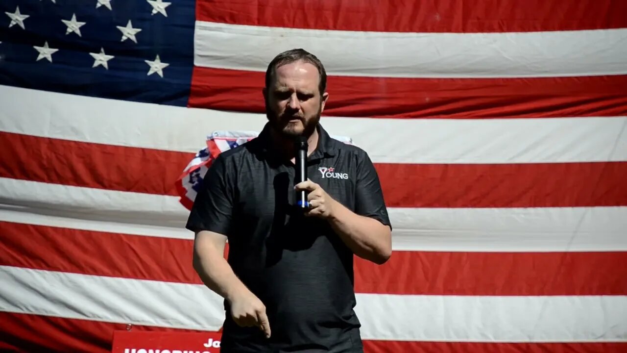 Rep Jesse Young at PSP picnic