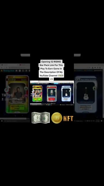 Opening Twelve RISING Star Packs Link For This Play To Earn Game In The Description #Shorts