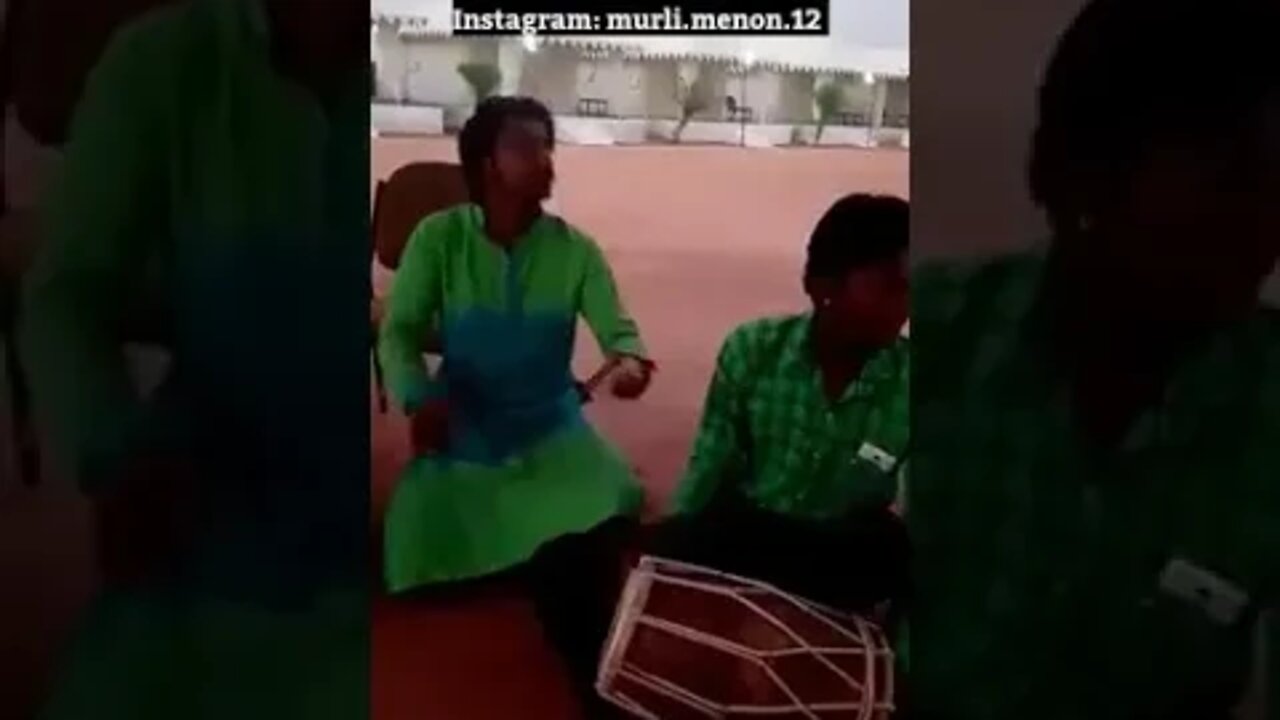 khartal performance inside Khuri dunes near Jaisalmer