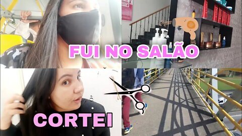 FUI AO SALÃO DE CABELELEIRO E CORTEI AS PONTAS / CANAL DA MILI