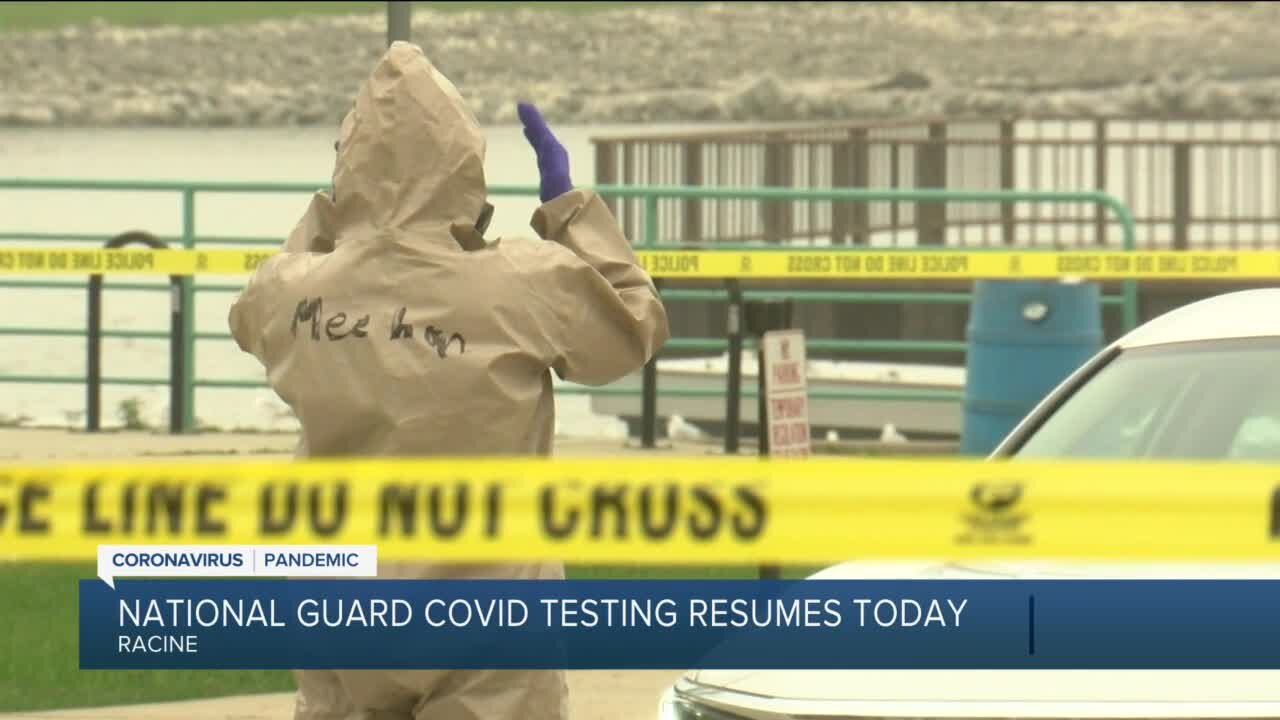 City of Racine bringing back National Guard to assist with COVID-19 testing amid surge