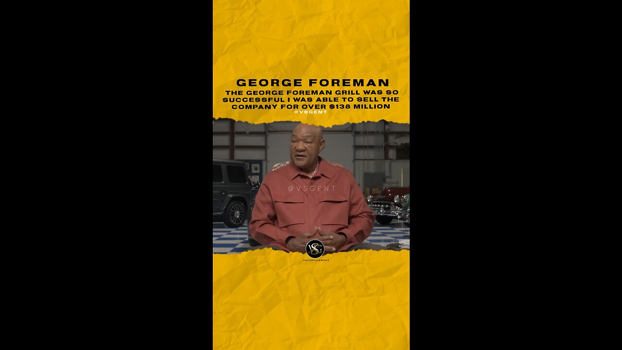 #georgeforeman the George Foreman grill was so successful I sold the company 4 $138Mill.@iamathlete