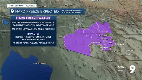 Cold weather will continue into next week