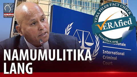 Vera Files at ICC, namumulitika lang ayon kay Sen. Bato