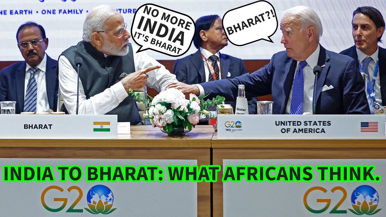 FROM INDIA TO BHARAT? IT'S SHOCKING WHAT AFRICANS THINK.