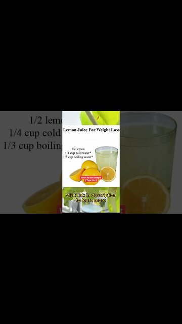Power of Lemon Juice for Weight Loss | Losing weight drinking lemon water | Shed pounds #Shorts
