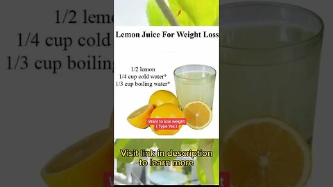 Power of Lemon Juice for Weight Loss | Losing weight drinking lemon water | Shed pounds #Shorts