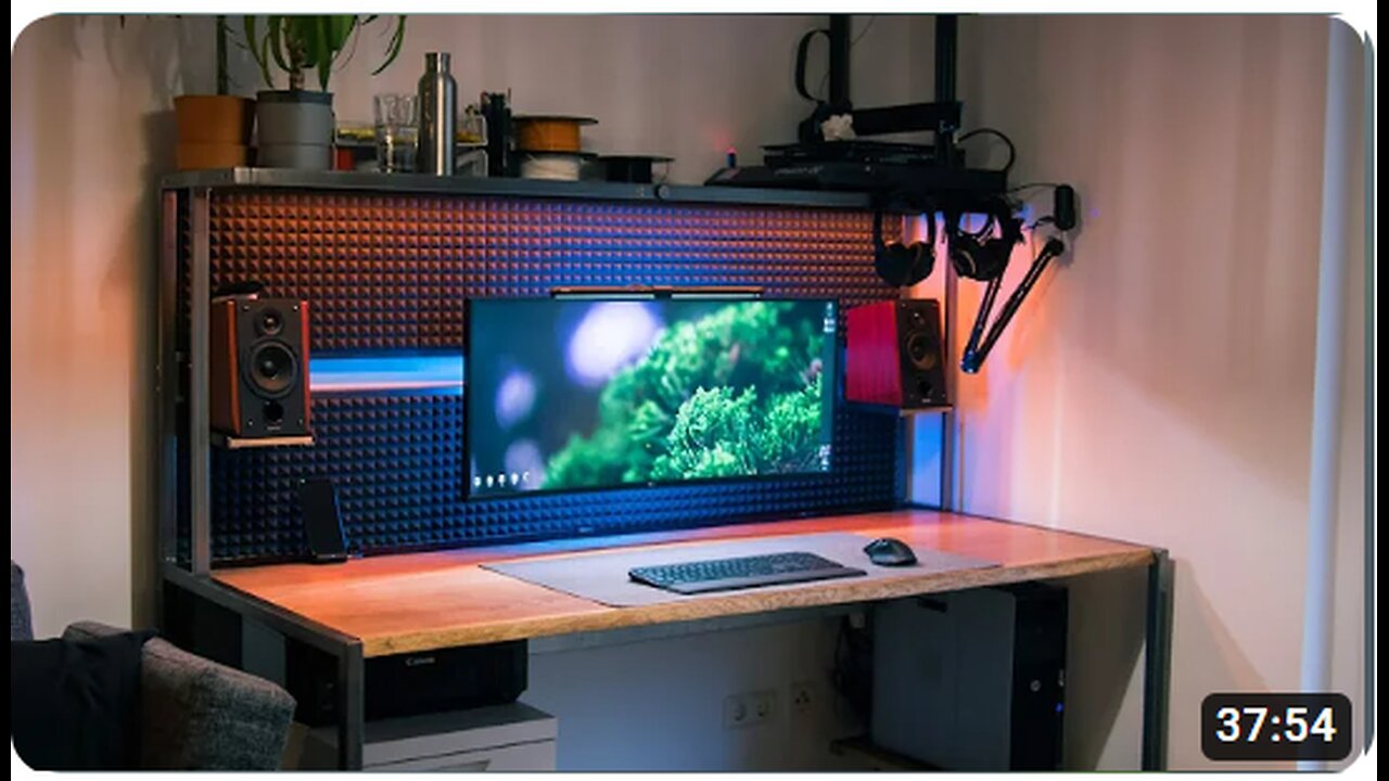 How to Build a Cable-Free Desk with Built-In Lights, USB, Outlets + More!