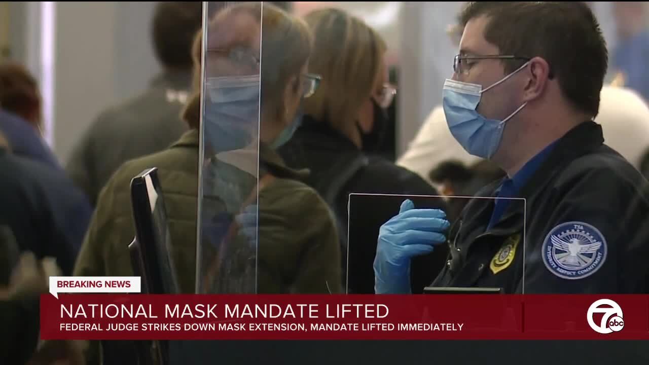 TSA drops federal mask mandate after judge's ruling