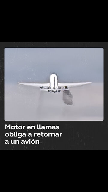 Fuego en motor obliga a un avión a aterrizar de emergencia