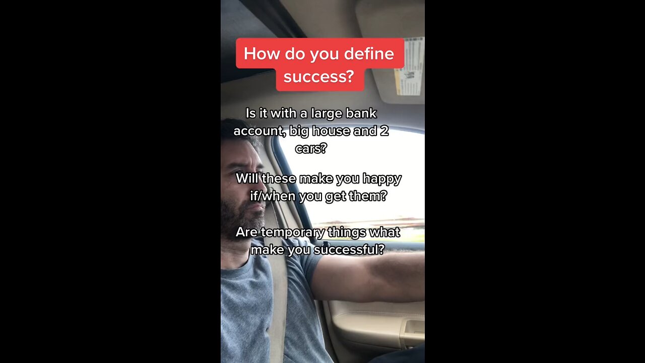 How do you define success?