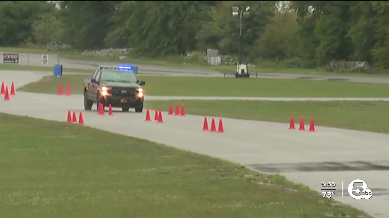 Lorain County Sheriff's Office deputies train for the unexpected behind the wheel