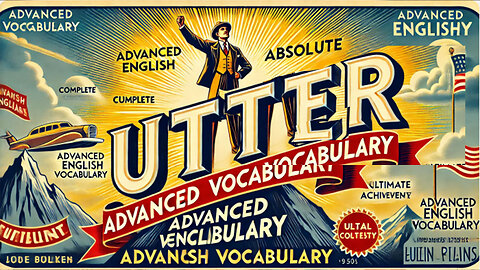 Vocabulary and Pronunciation "UTTER" Advanced English