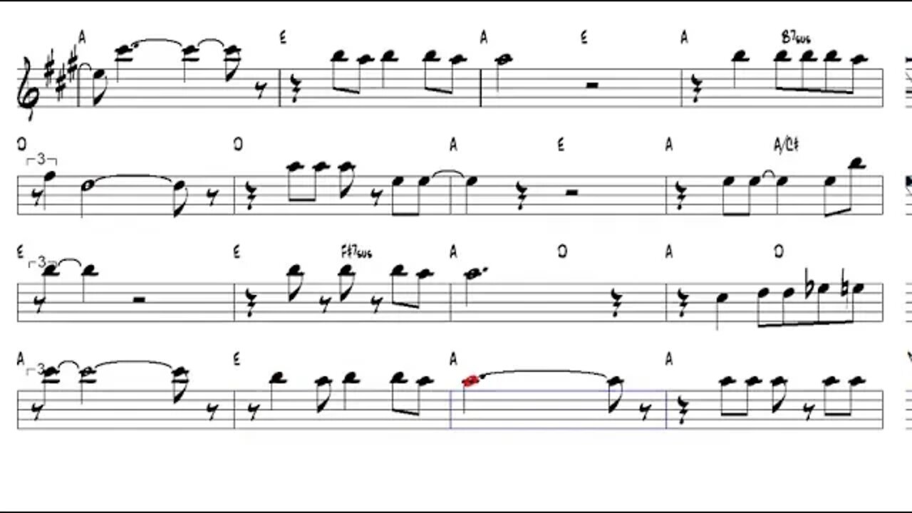 Alberta traditional blues Alto Sax