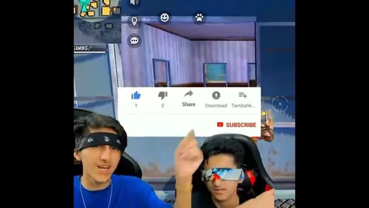 Blind Fold Challenge With My Brother 1 Vs 1 Clash Squad 😍 Winner Gets 1 Lakh #shorts