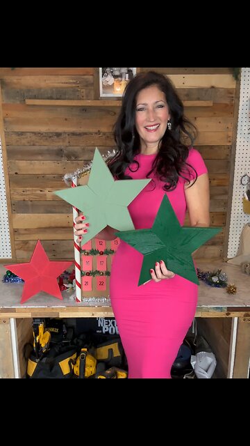 🎄✨ Christmas Countdown of Crafts: Day 11! Wooden Stars✨🎄