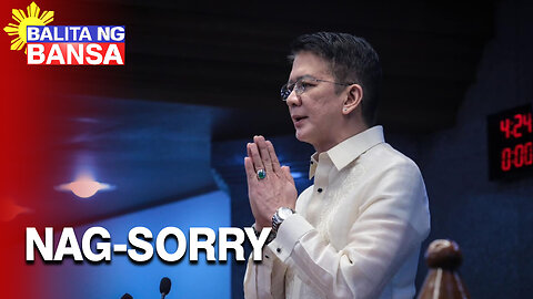 SP Escudero, nag-sorry sa mga nasaktan sa pagpapalit ng liderato sa Senado