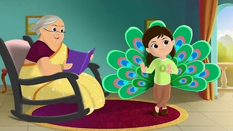 Nani Teri morni ko mor le gye cartoon song nursery rhymes