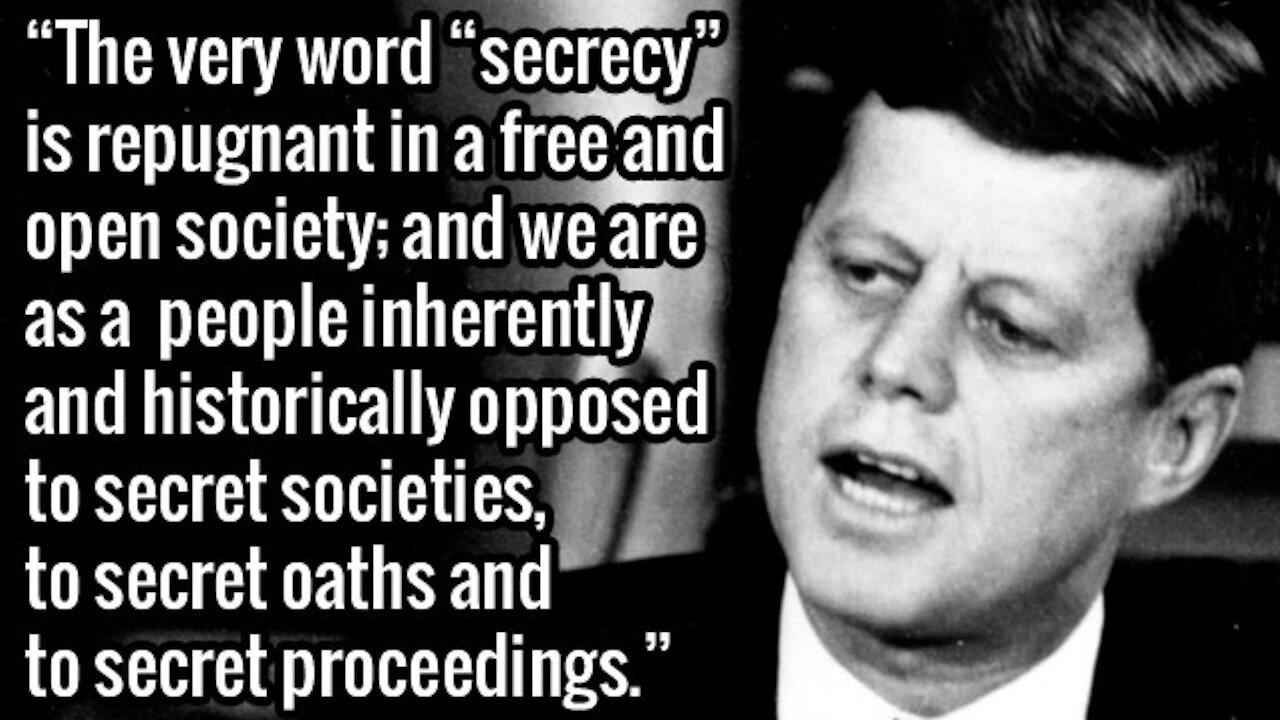 JFK Tried To Warn Us All