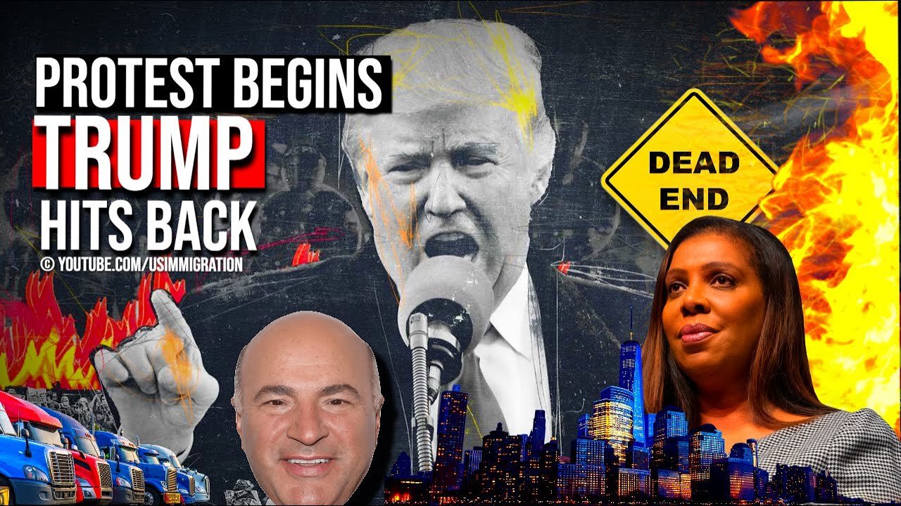 NYC Protest Begins🔥Truckers Block New York! INVESTORS Boycott NY & Warns NY AG Letitia James